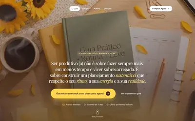 Rotina + Leve: Landing page · Infoproduto